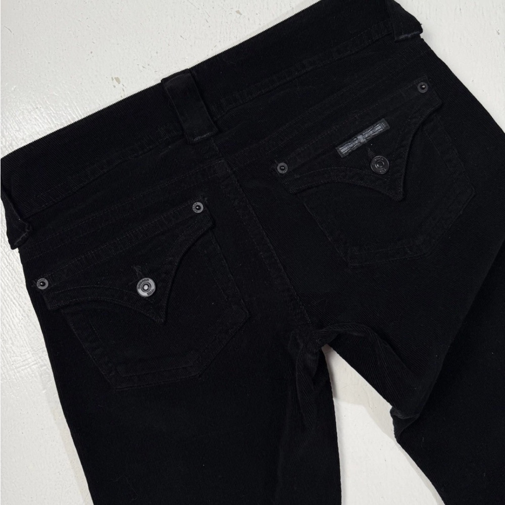 Hudson Jeans Women’s 26 Black Iconic Flair Corduroy Low-Rise Bootcut Pants Y2K - Picture 7 of 9